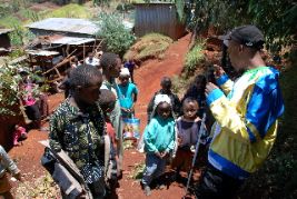 Henry giving a word of advise to the young kids