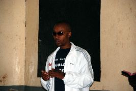 Henry giving motivational talk to students of Kirigari high school